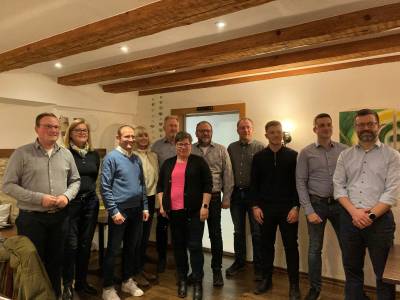 v.li.: Patrick Braun, Rita Hafner-Degen, Thomas Schlude, Insa Bix, Berthold Sauter, Diana Lhle, bernhard Tscholl, Johannes Hopp, Milic Knesevic, Thomas Herborn, Martin Amann.
Im Bild fehlen Jrgen Alber und Stefan Stoll